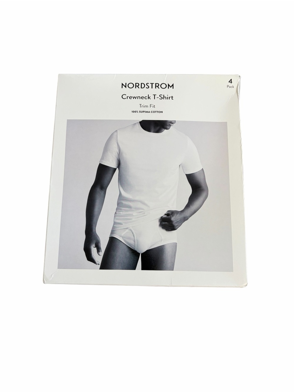 Nordstrom Men’s White Crewneck T-Shirt - 4 Pack Size XL
